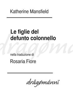 cover image of Le figlie del defunto colonnello